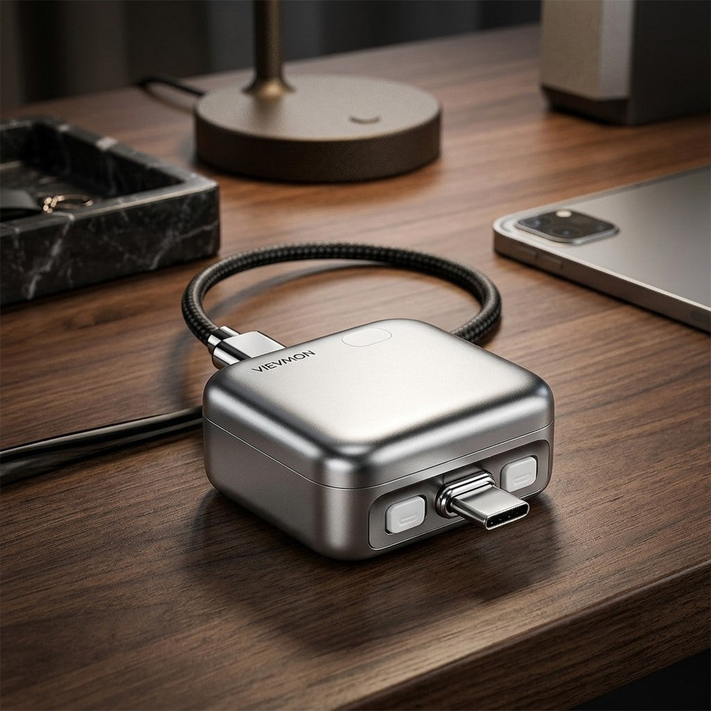 Smart Auto Power Cut-Off Charger Adapter for Type-C Devices | Automatic Charging Disconnector | Battery Protection Adapter