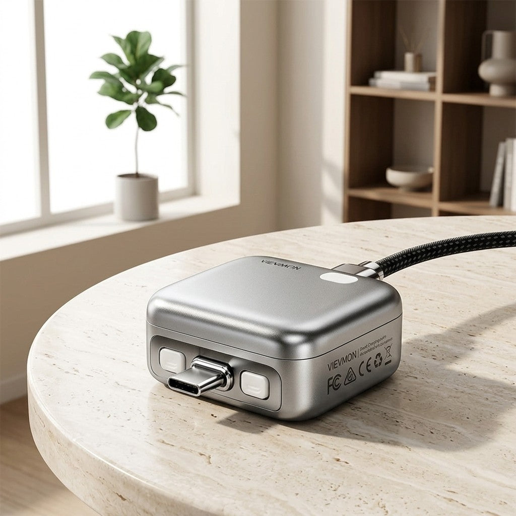 Smart Auto Power Cut-Off Charger Adapter for Type-C Devices | Automatic Charging Disconnector | Battery Protection Adapter